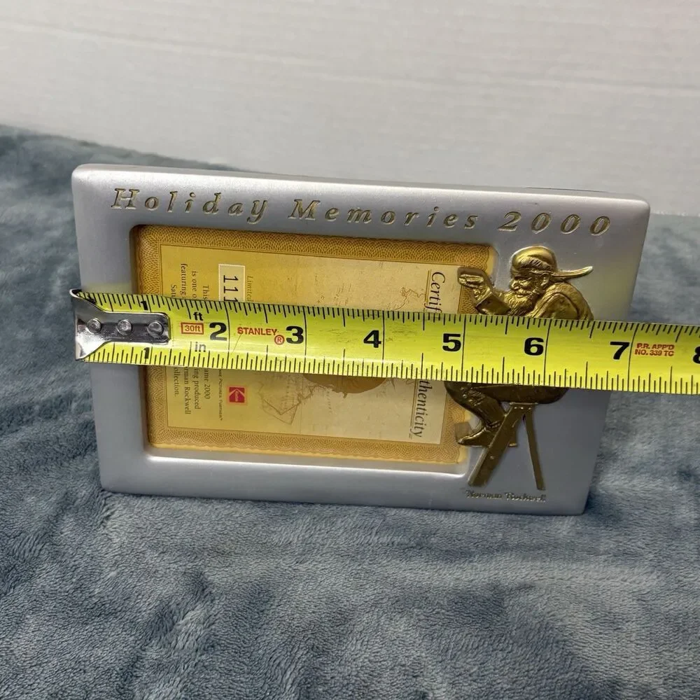 Vintage Kodak Norman Rockwell Picture Frame Holiday Memories 2000 Chrismas Xmas